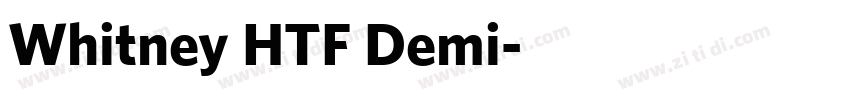 Whitney HTF Demi字体转换